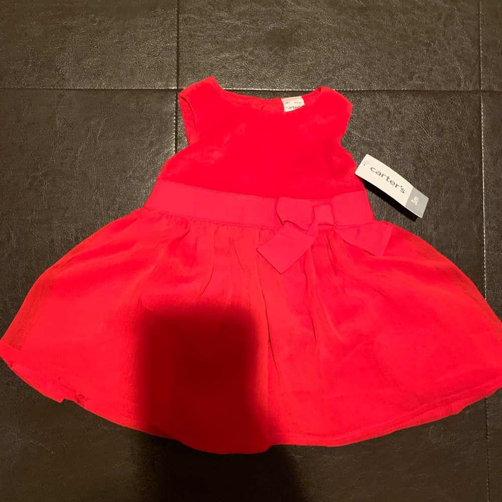Infant red dress